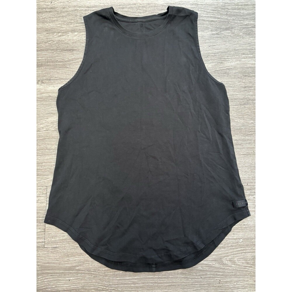 Black Alphalete Athletic Tank Top Subtle Side Hit Men's Size Large - Picture 2 of 7